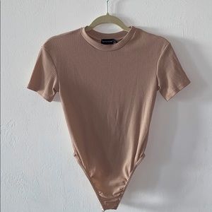 tan bodysuit